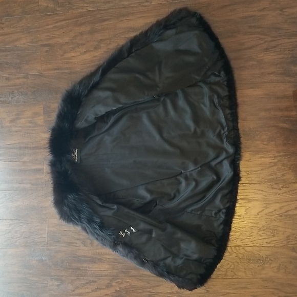 Canadian Genuine Mink and Fox Fur Coat - Picture 5 of 8